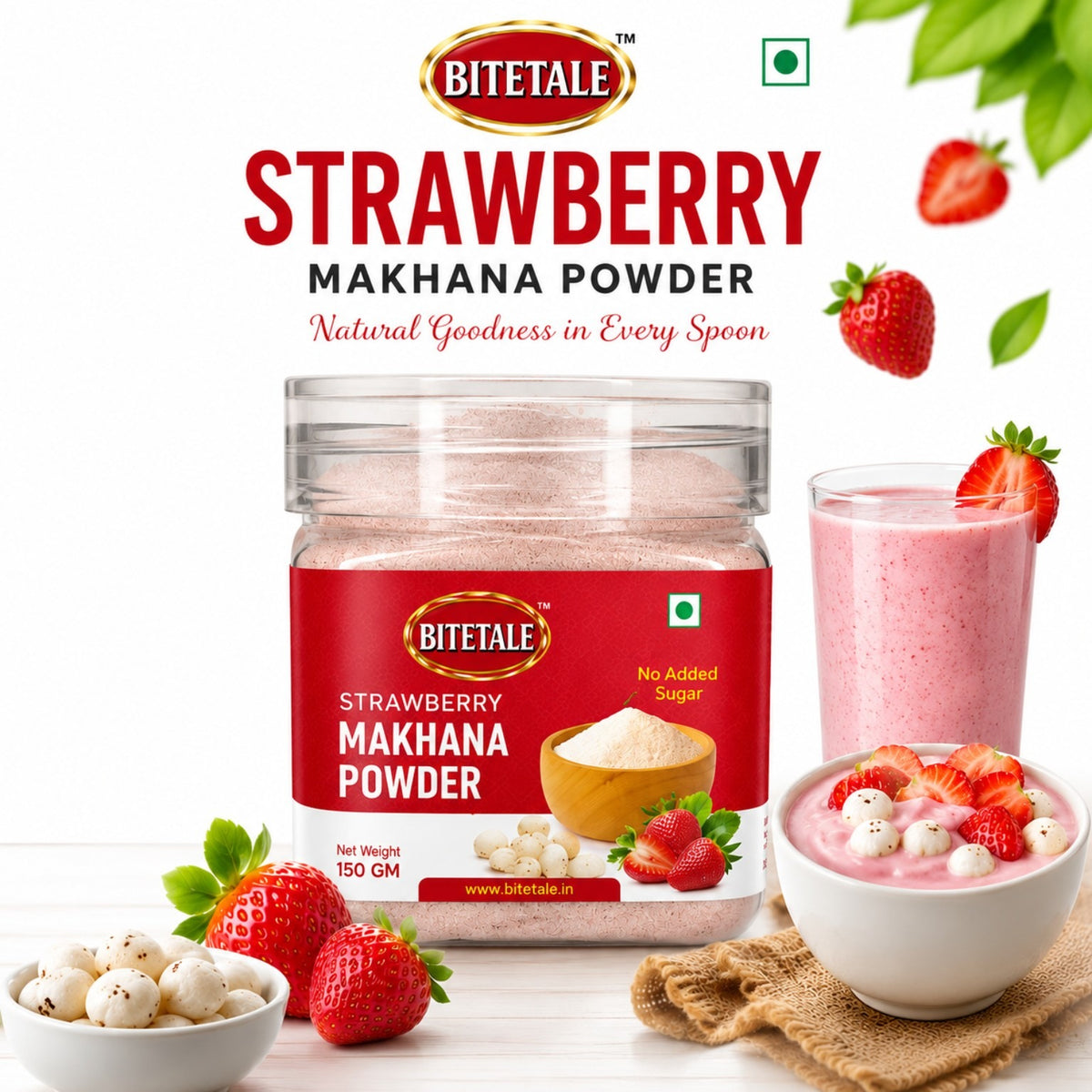 STRAWBERRY MAKHANA POWDER